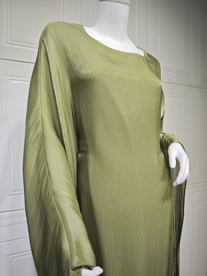 Round Neck Long Sleeve Dress