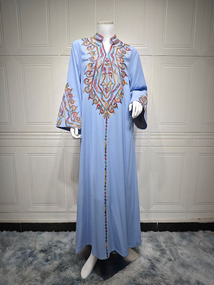 Women's Embroidered Party Pullover Dress