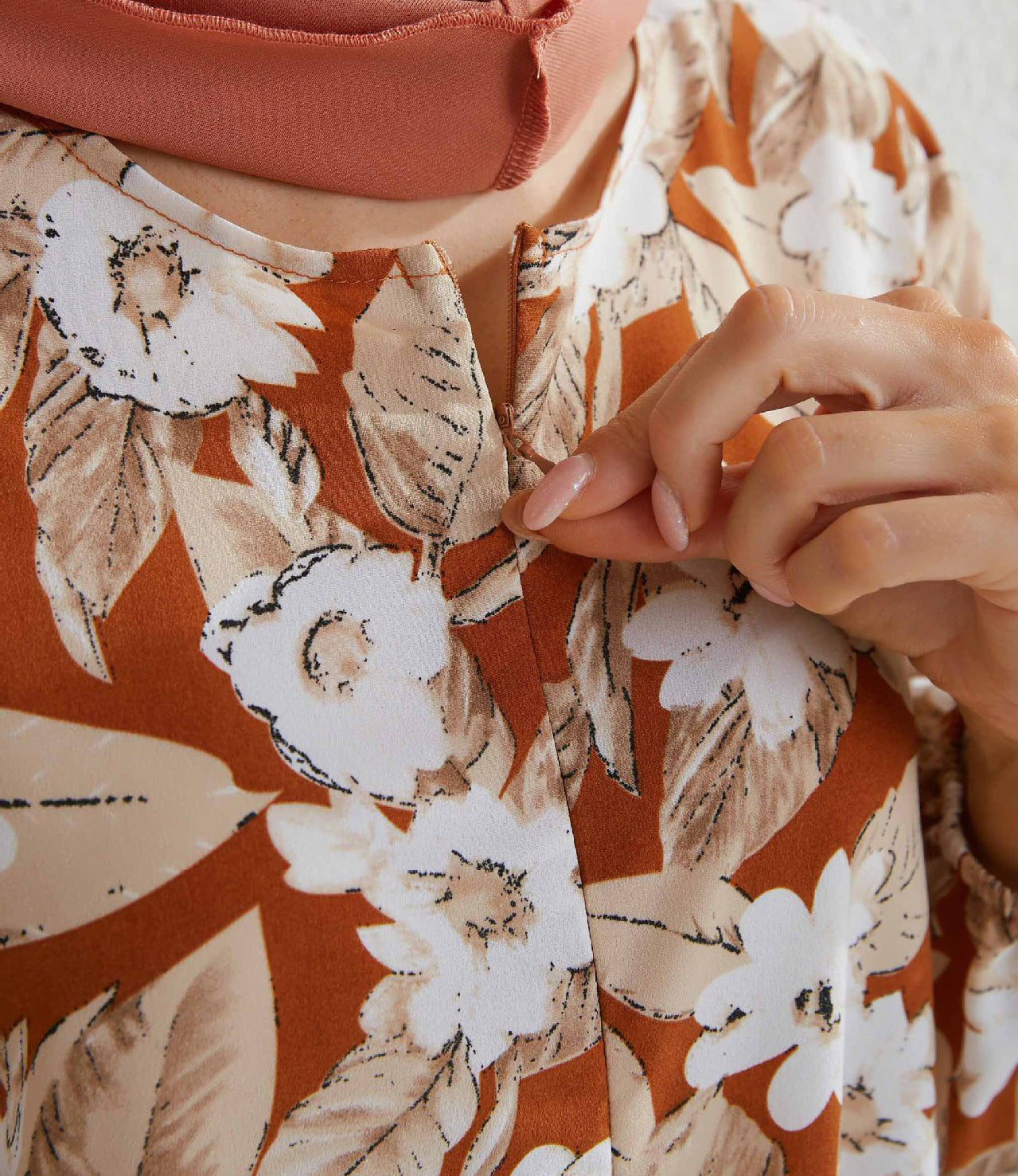 Women's Floral Round Neck Dress