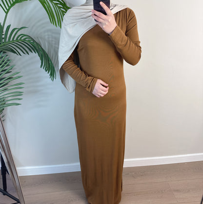 Women's Solid Modal Cotton Dress