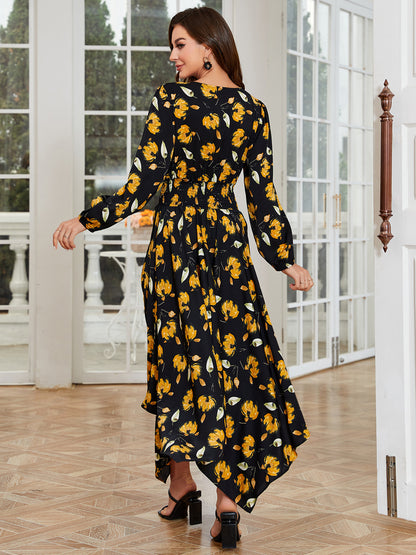 Women's Fashion Simple Slim Fit Irregular Dress