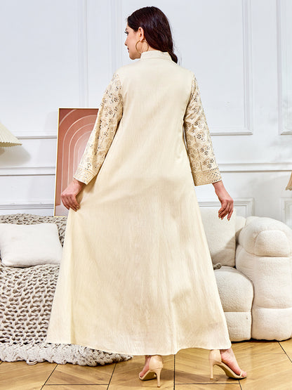 Women's V-neck Ethnic Dress
