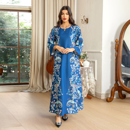 Women's Hot Diamond Pearl Jalabiya Dress