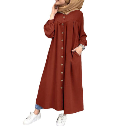 Women's Long Sleeve Shirt Dress