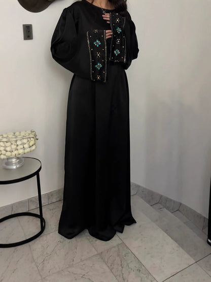 New Middle Eastern Dubai Heavy-duty Hand-beaded Dress