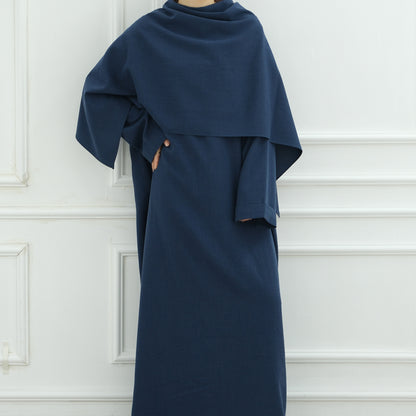 Beige Modest Islamic Everyday Layered Two-Piece Set