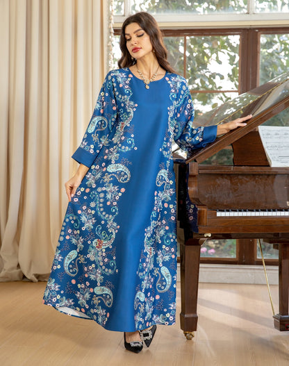 Women's Hot Diamond Pearl Jalabiya Dress