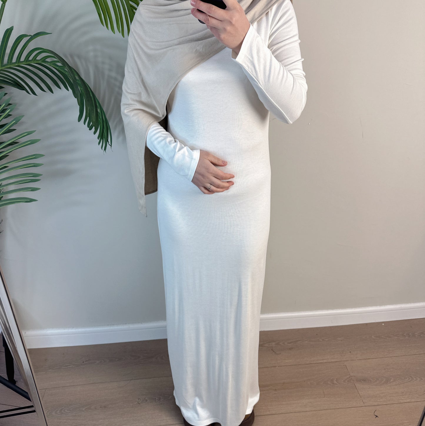 Women's Solid Modal Cotton Dress