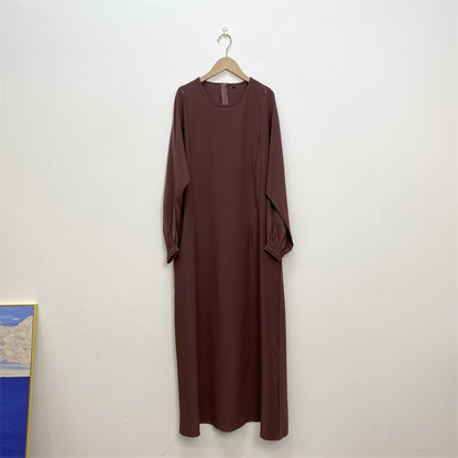 Women's Nursing Long Sleeve Slim Fit Dress