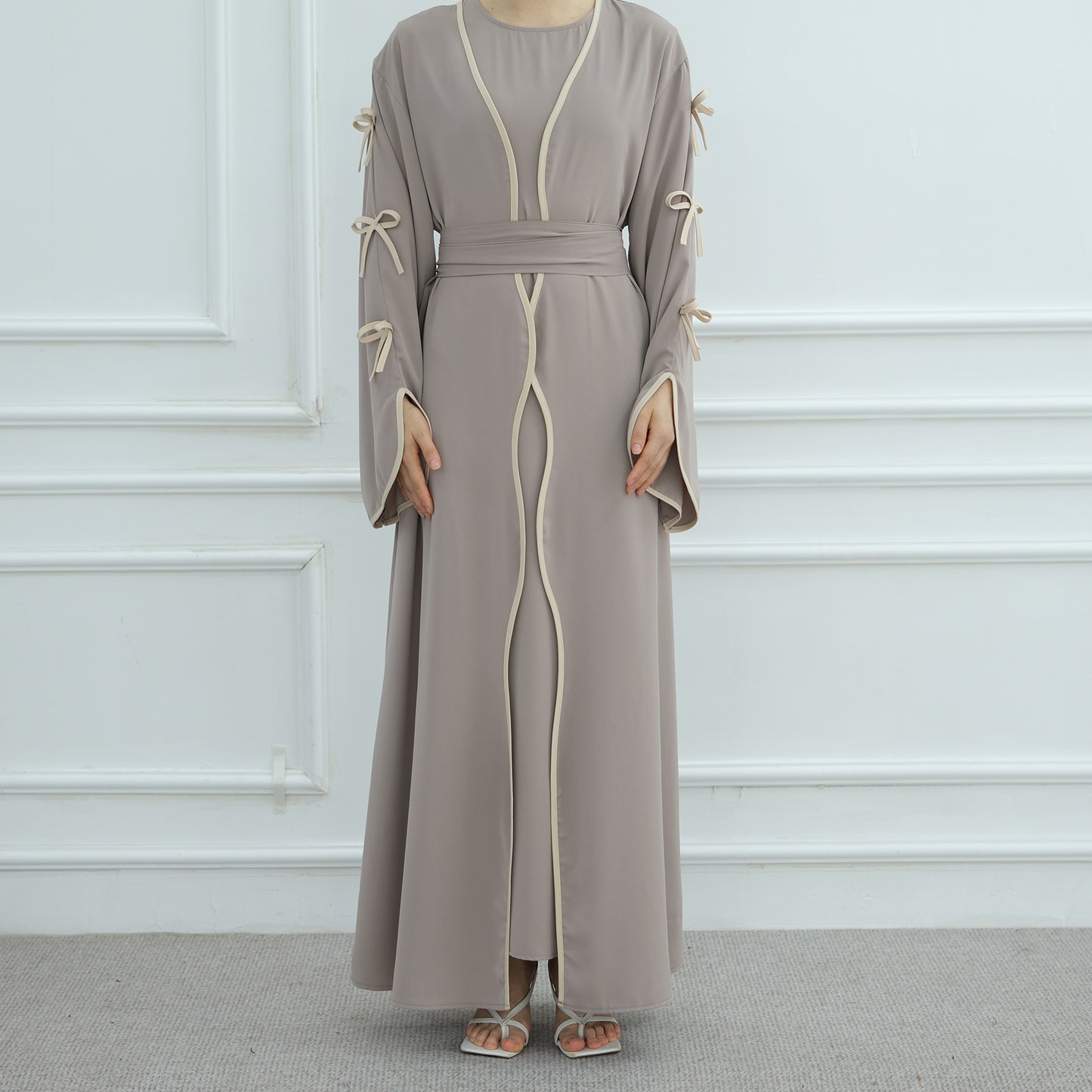 Butterfly Knot Robe with Inner Dress