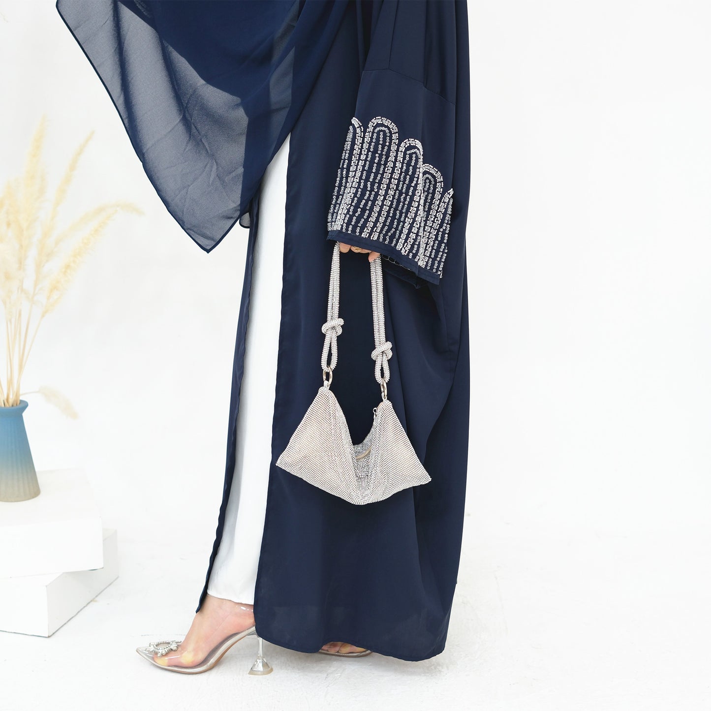 Elegant Beaded Cardigan Robe