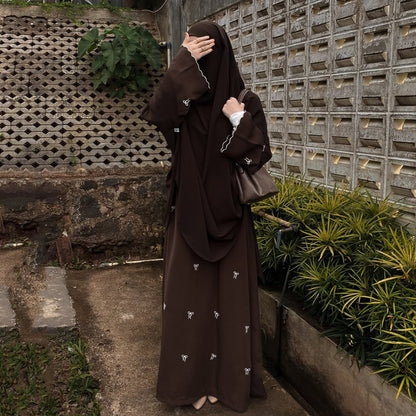 Women's Bow Embroidered Dress