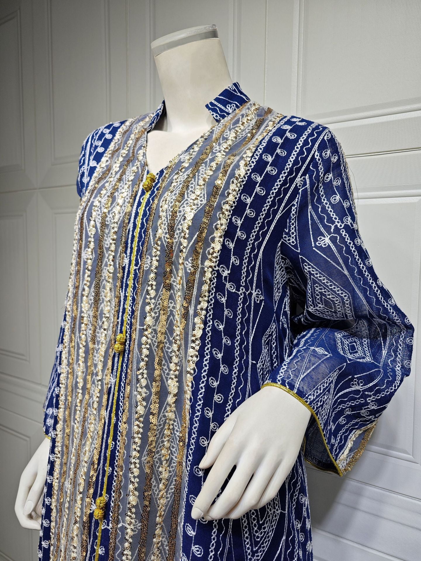 Mesh Embroidered Sequins Patchwork Dress