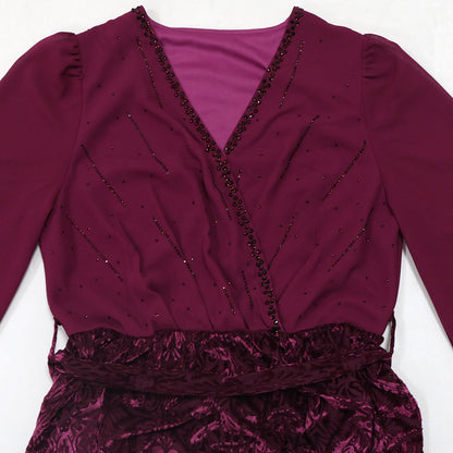 Women's Chiffon Hot Diamond Party Dress