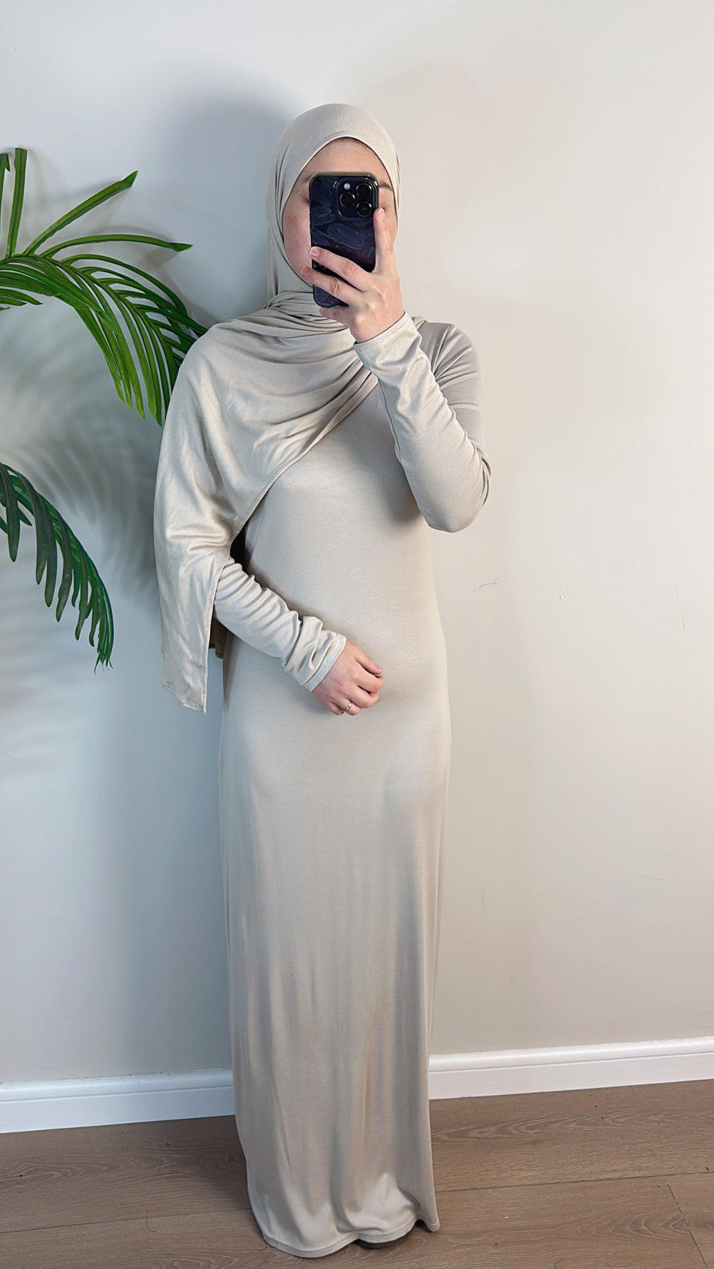 Women's Solid Modal Cotton Dress