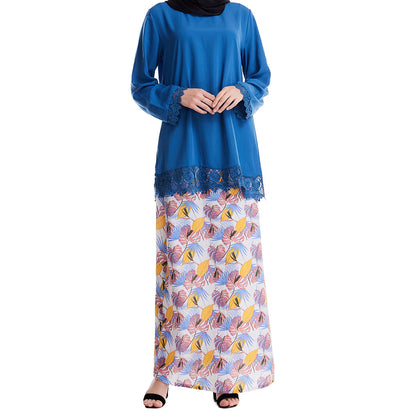 Women's Midi Tops and Skirts Two-piece Suit