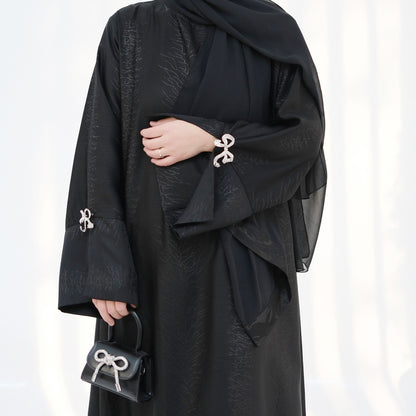 Stylish Jacquard Bow Dress