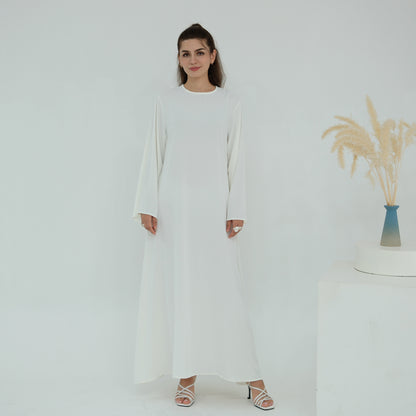 Premium Nida Fabric Modest Maxi Dress with Flared Silhouette