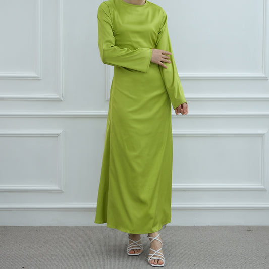 Dubai Women's Elegant Solid Color Abaya