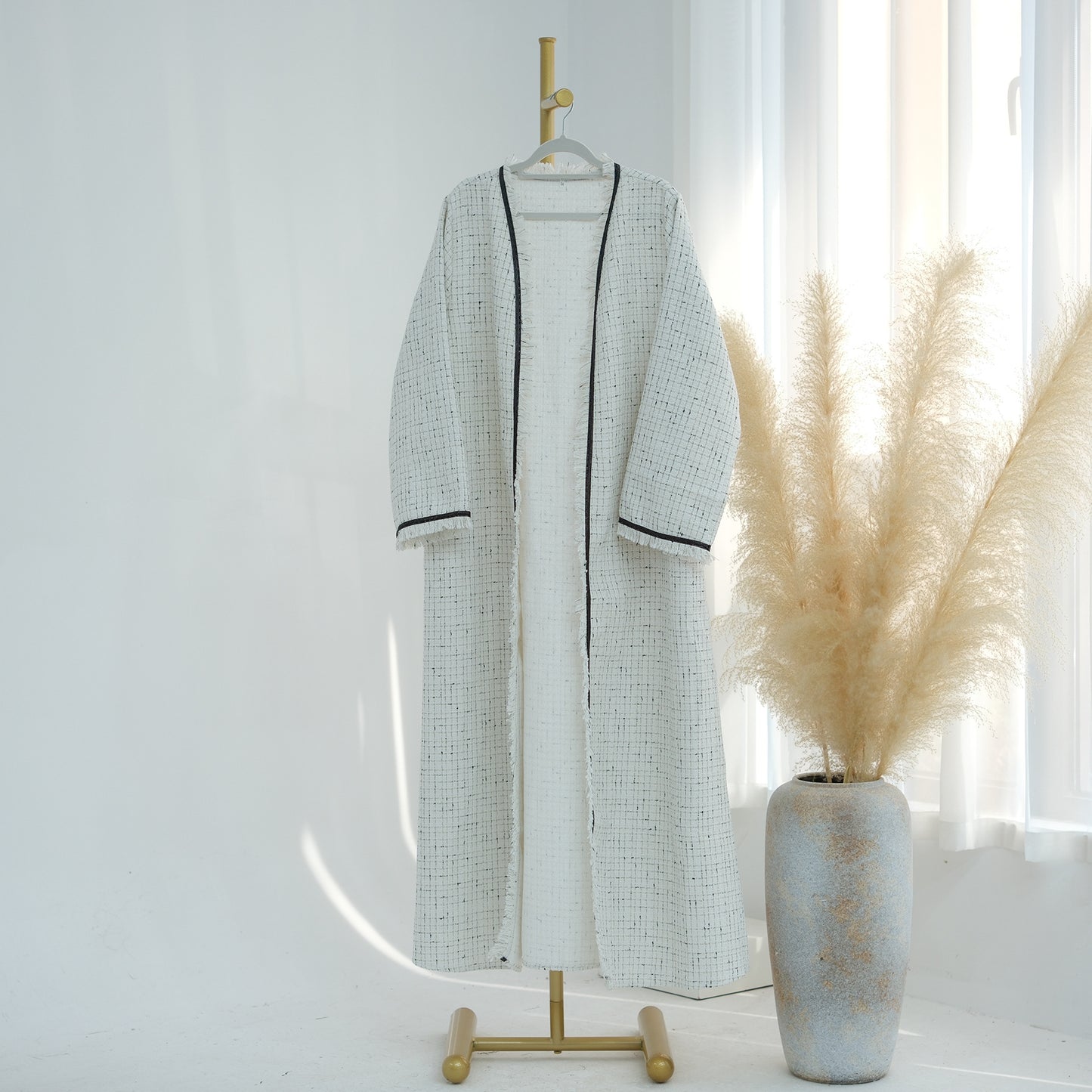 Women's Padded Cardigan Robe Dress