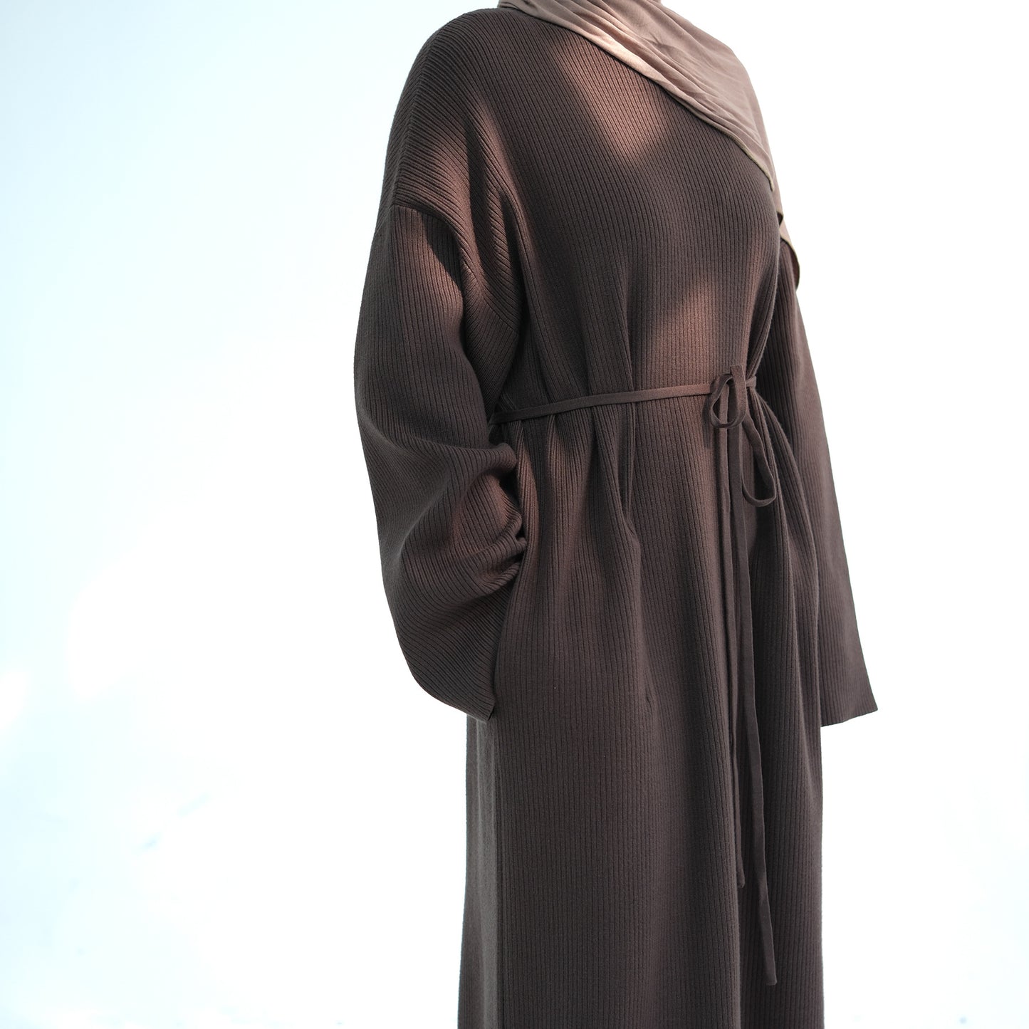 Padded Soft Knitted Loose-fitting Sweater Dress