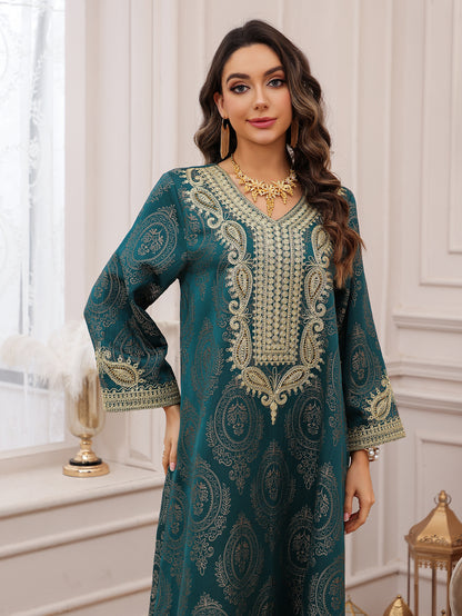 Women's Jacquard Evening Dress