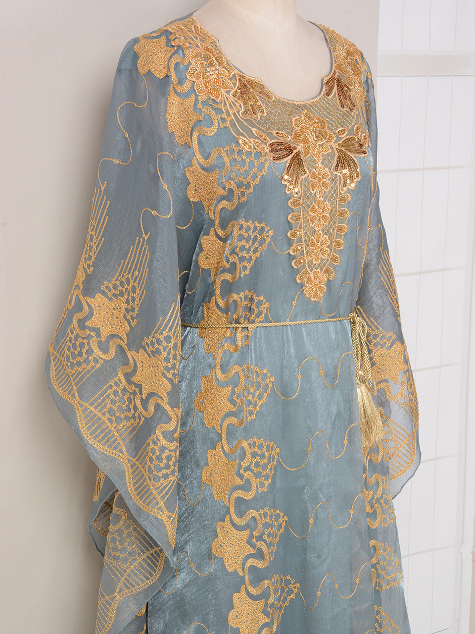 Women's Embroidered Sequin Two-piece Dress