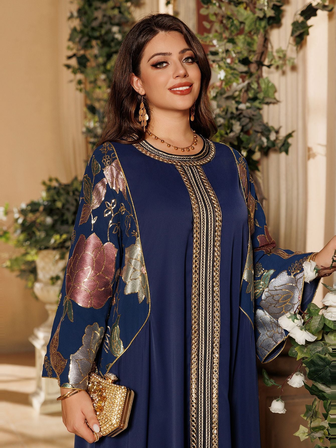 Elegant Long Sleeve Formal Dress