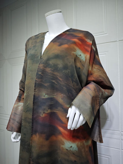 Women's Chiffon Print Draped Dress