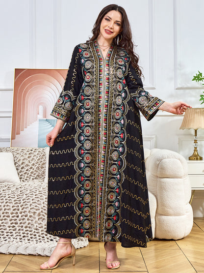 Women's V-neck Loose Evening Dress