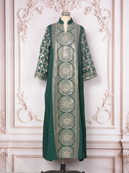 Women's V-neck Ethnic Dress
