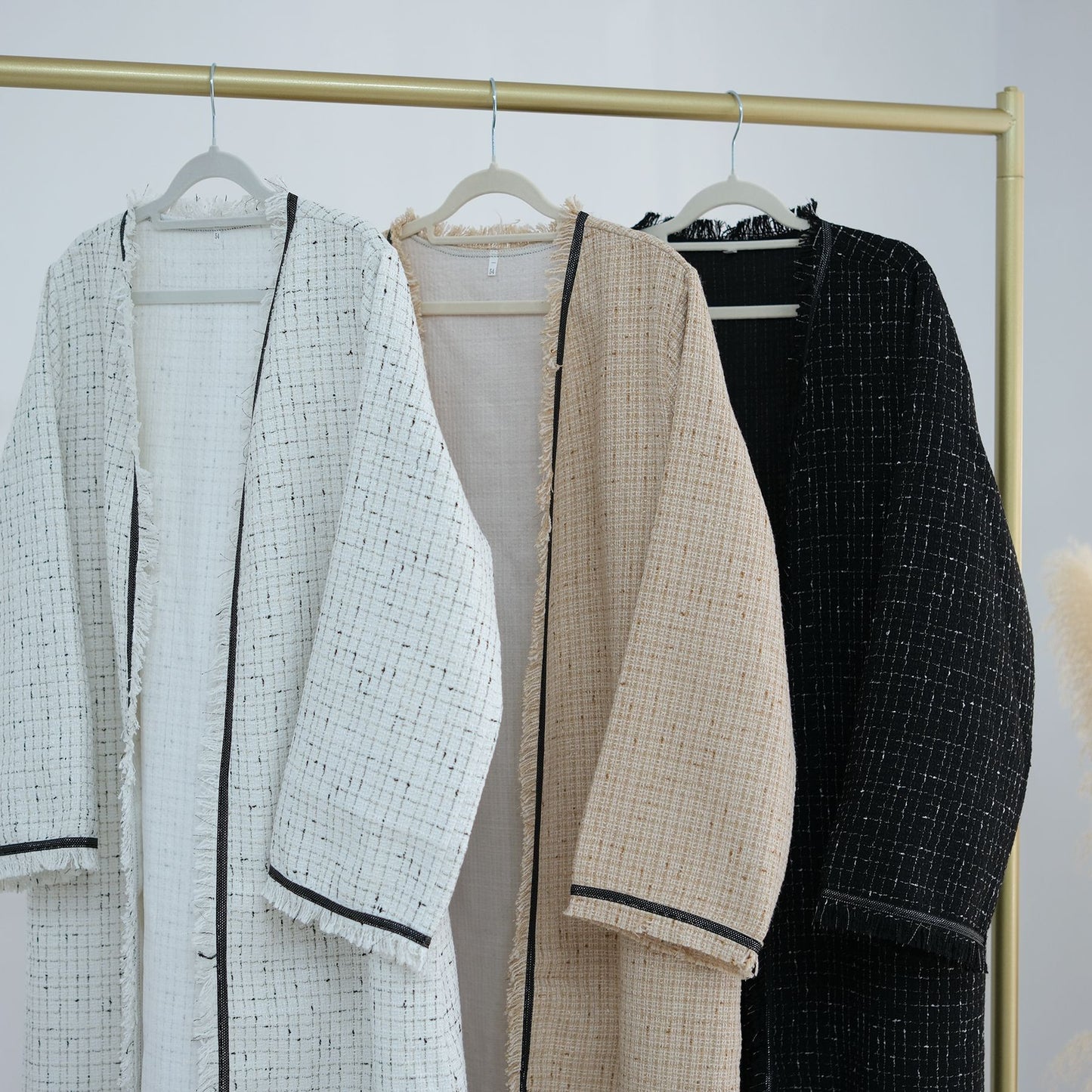 Women's Padded Cardigan Robe Dress