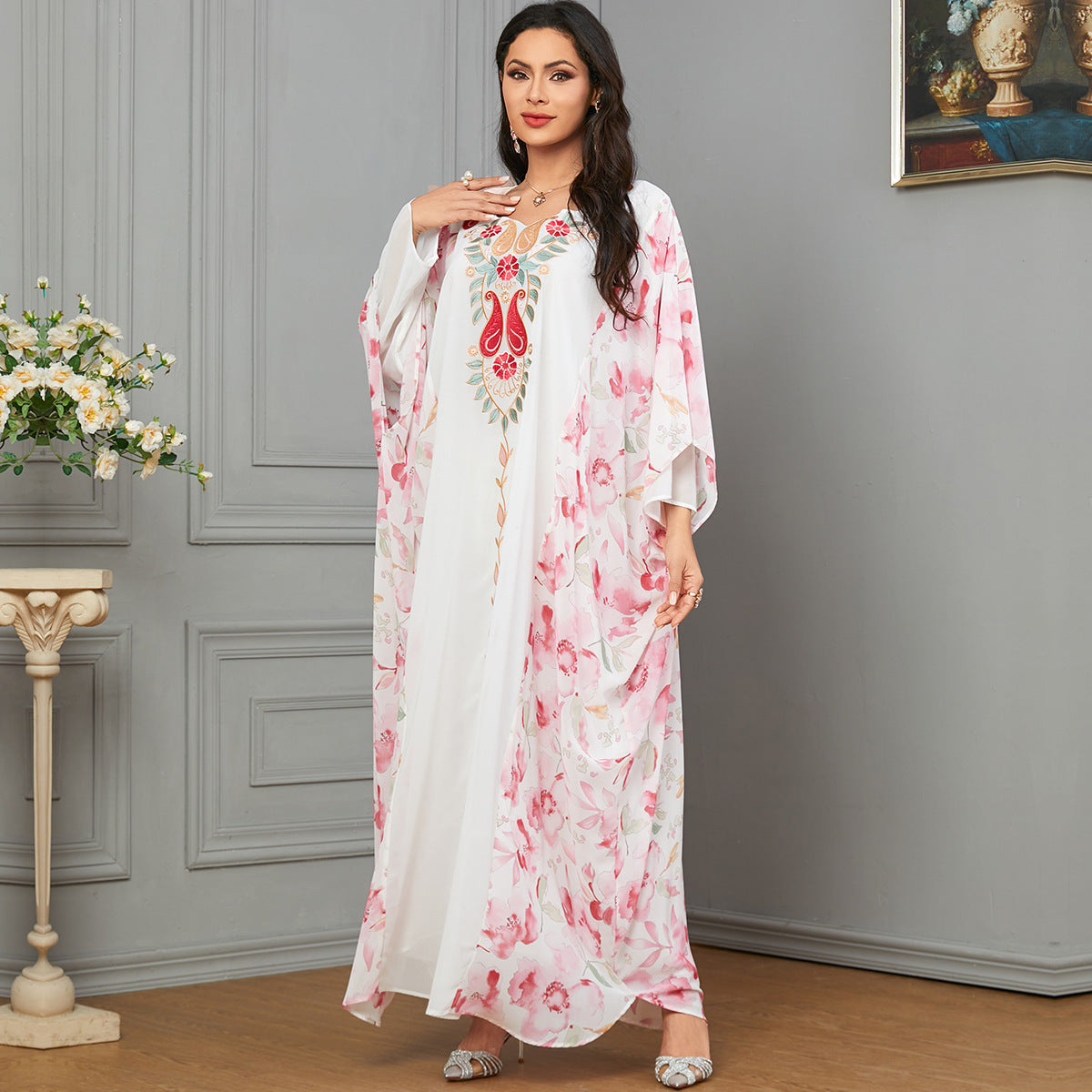 Women's Printed Ladies Kaftan Dress