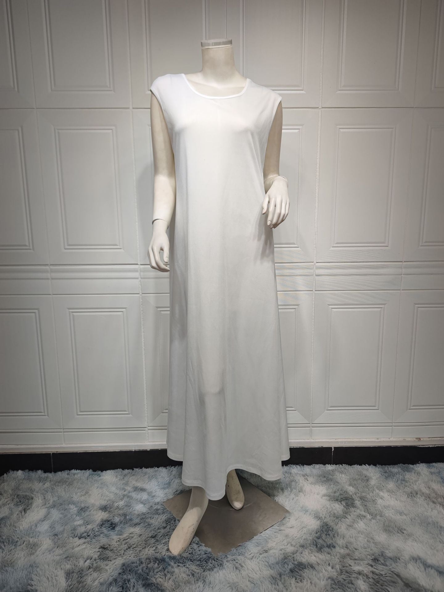 Plain Mushroom Button Satin Cardigan Robe