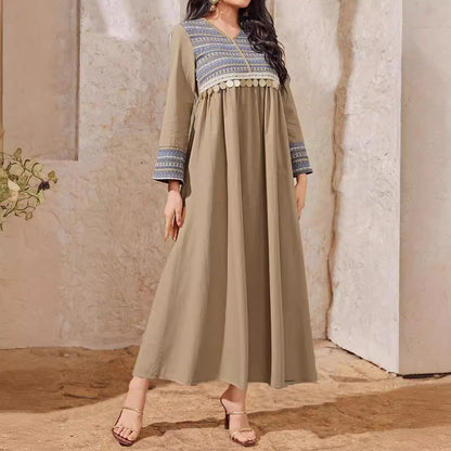 Women's Arabian Patchwork Dress