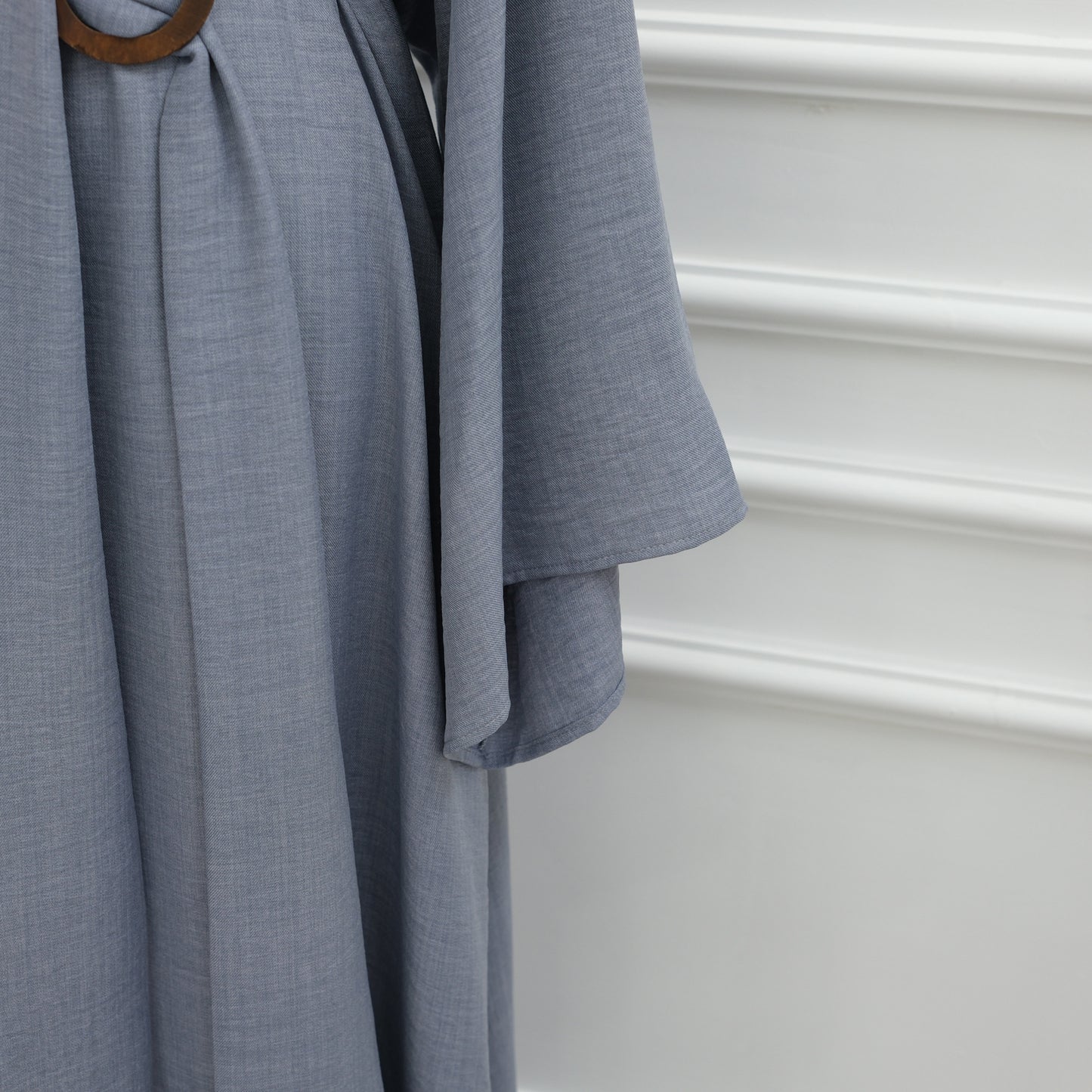 Elegant Belted Wide-Sleeve Maxi Dress for Women