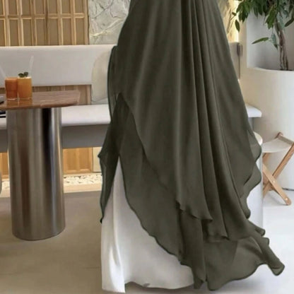 Solid Color Double Chiffon Swing Hijab