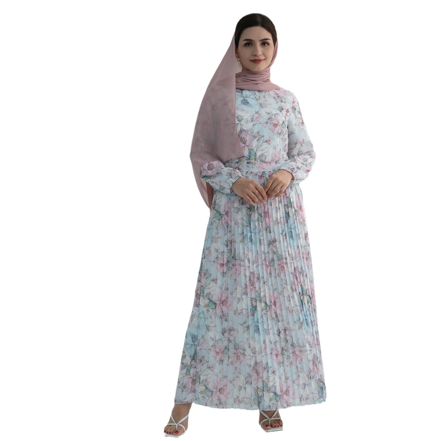 Women's Printed Muslim Summer Dress