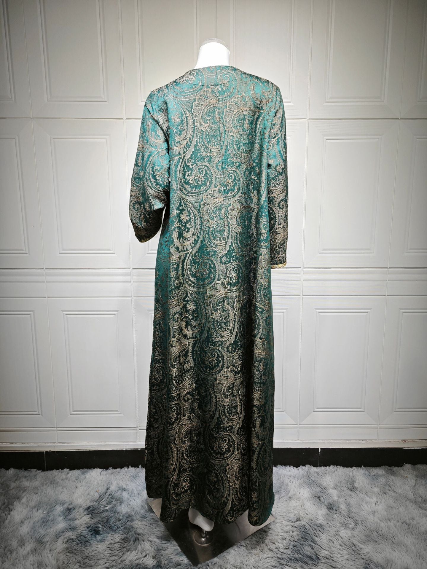Women's Jacquard Embroidered Evening Dress