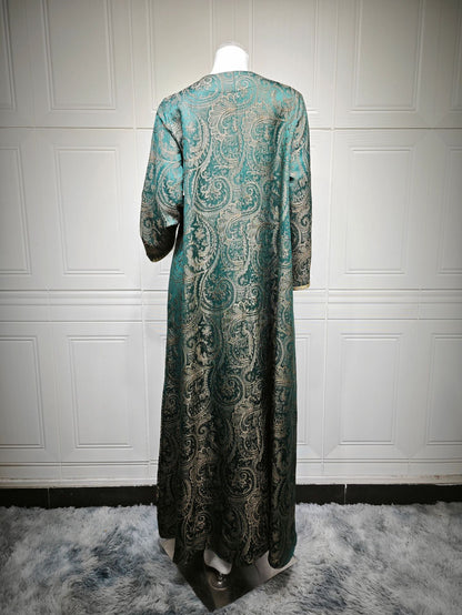 Women's Jacquard Embroidered Evening Dress