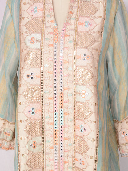 Women's Embroidered Sequin Evening Dress