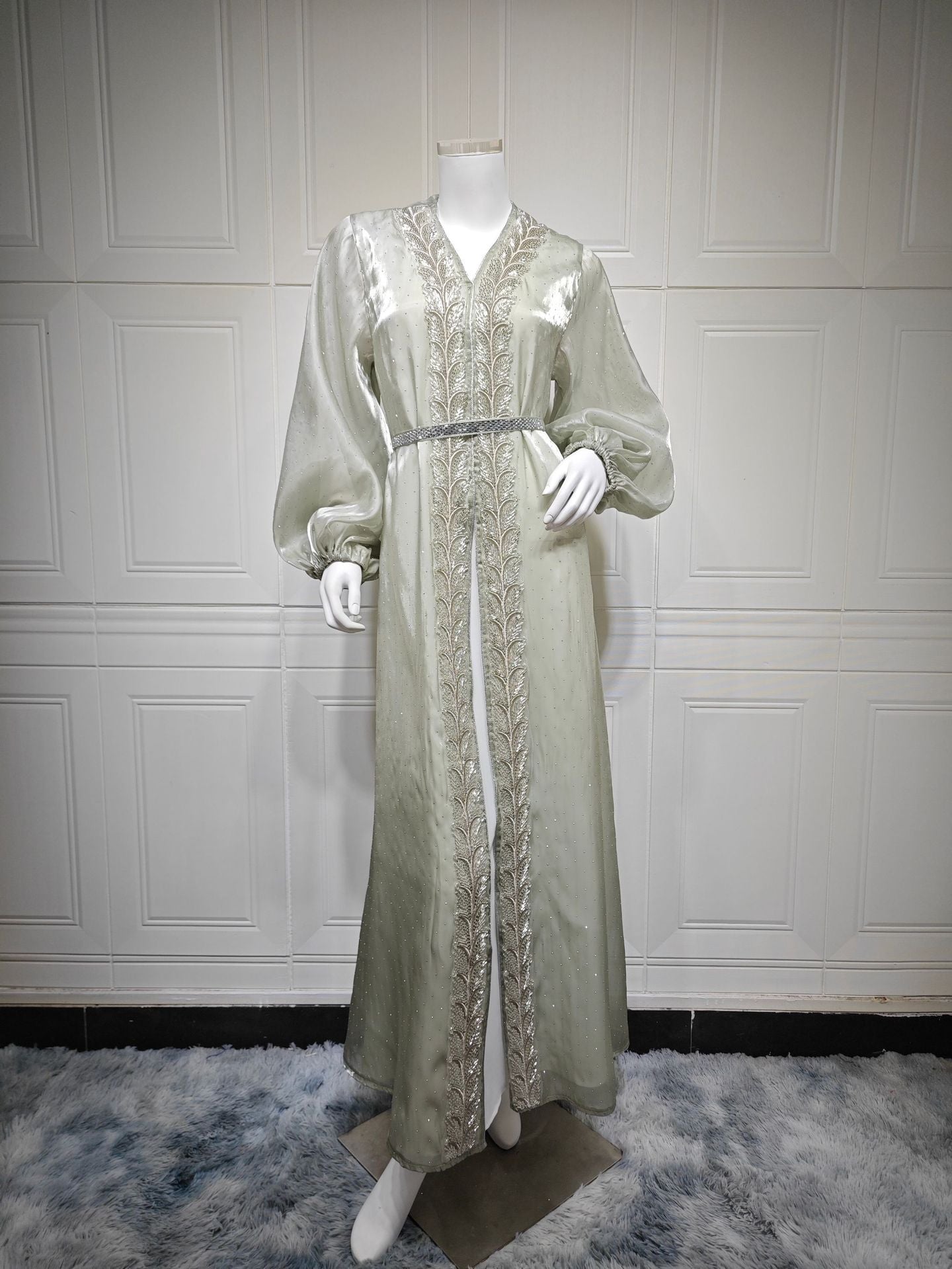 Women's Puff Sleeve Hot Diamond Three-piece Set