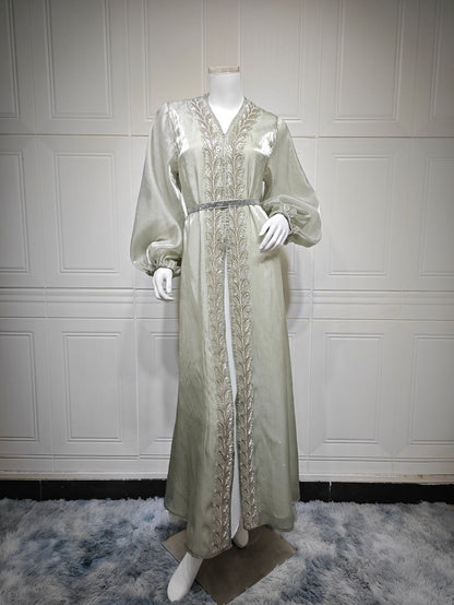 Women's Puff Sleeve Hot Diamond Three-piece Set