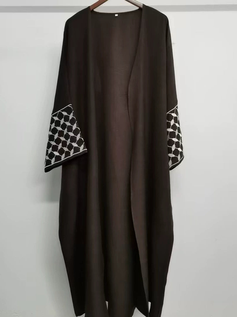 Arabian Embroidered Cardigan Robe