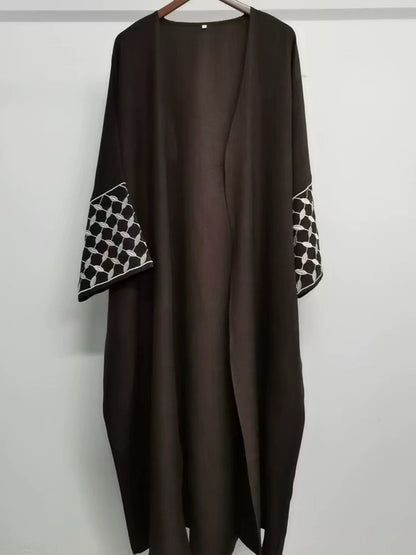 Arabian Embroidered Cardigan Robe