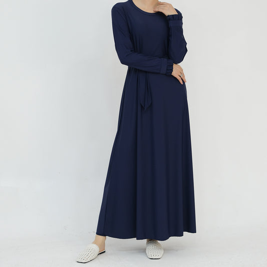 Women's Solid Color Split Two-piece Swimsuit Burkini