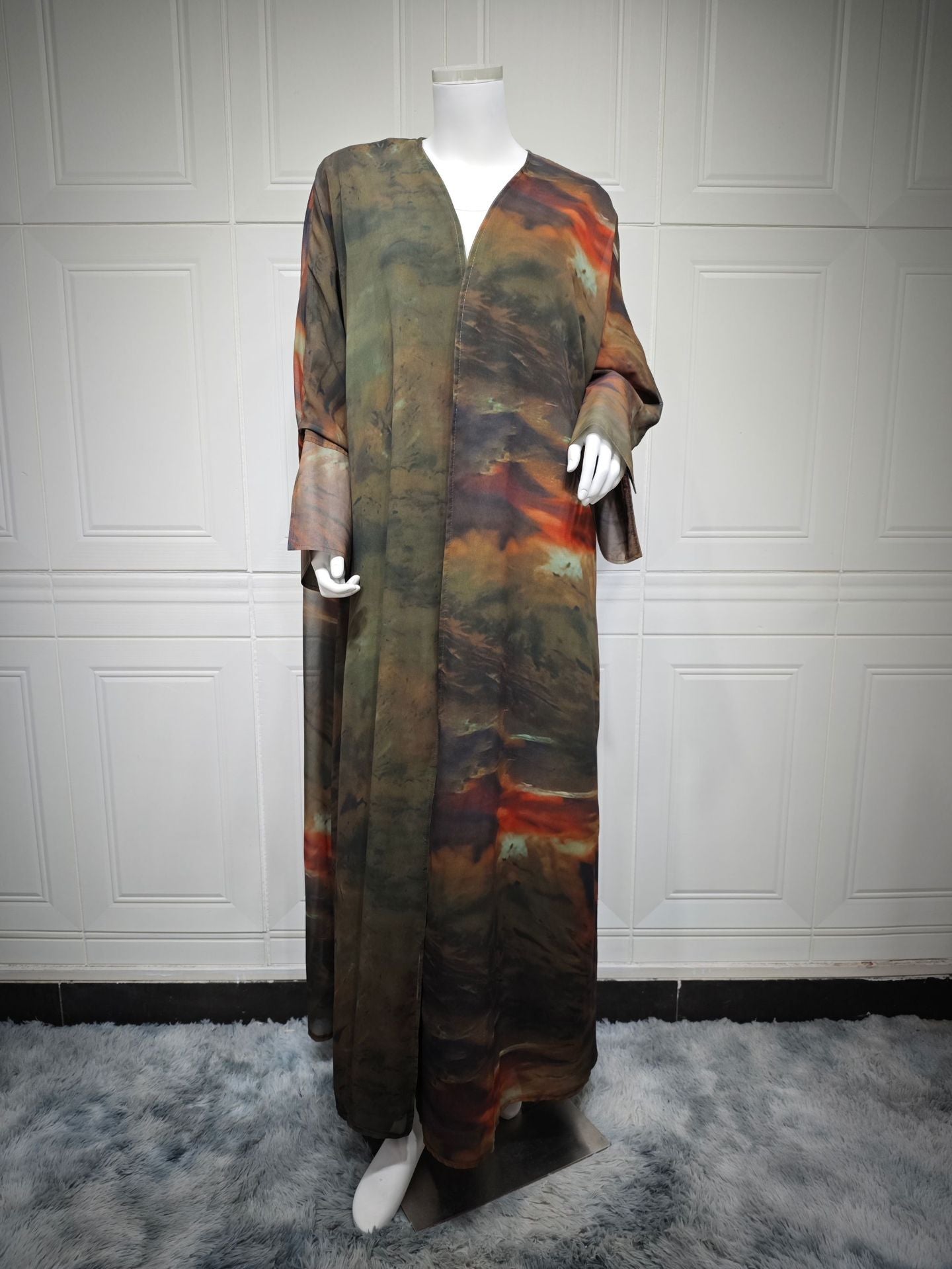 Women's Chiffon Print Draped Dress