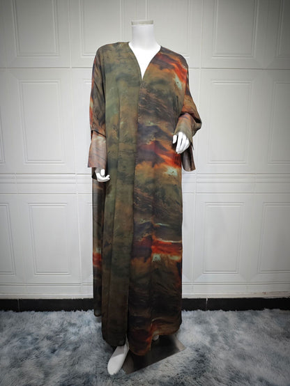 Women's Chiffon Print Draped Dress