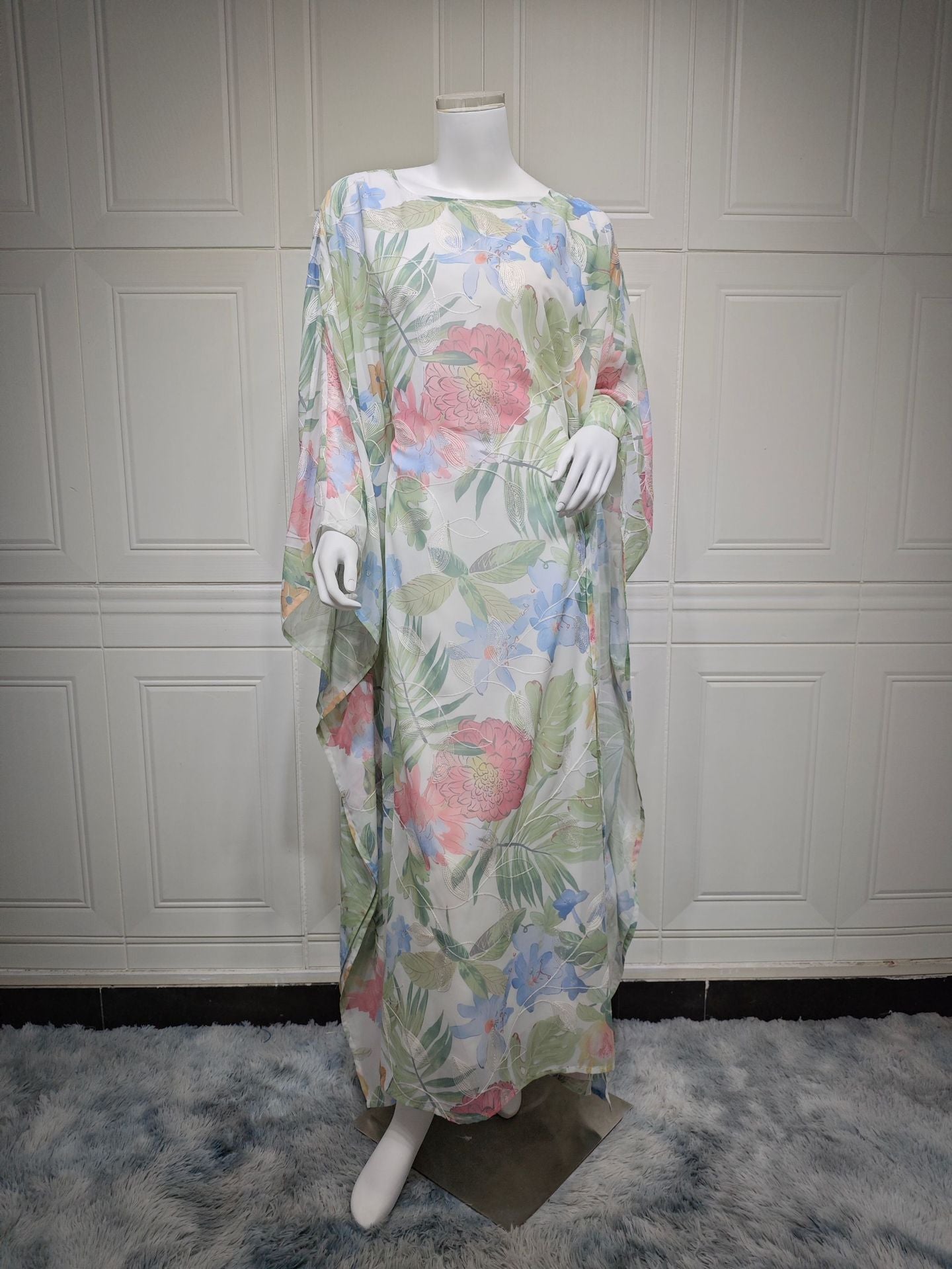 Women's Elegant Floral Pullover Dress
