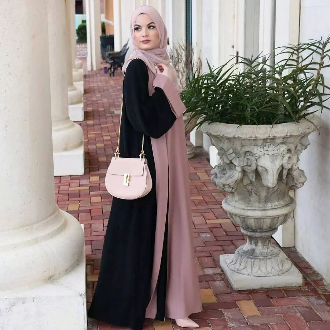 Modest Cardigan Patchwork Fake Two-piece Dress